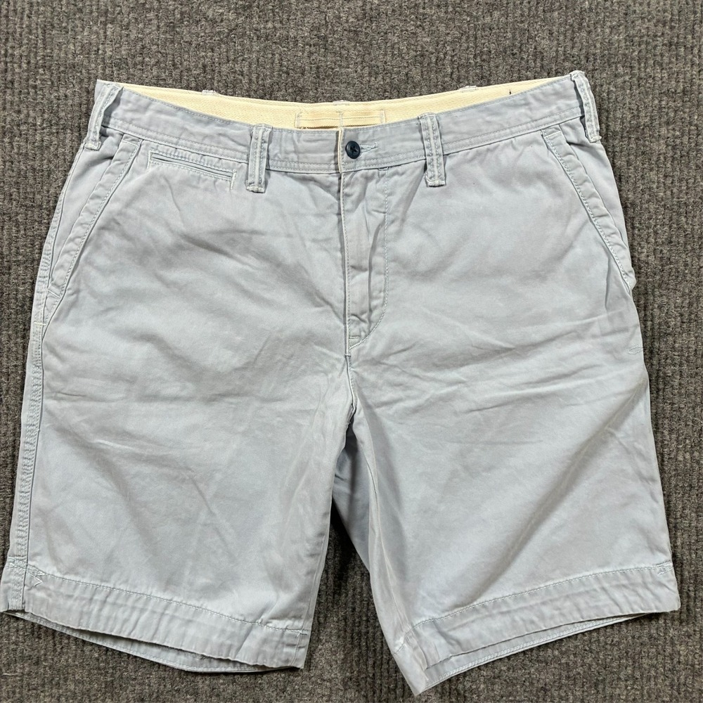 Ralph Lauren Mens Chino‎ Shorts Blue Size 34 Relaxed Fit Cotton Mid Rise